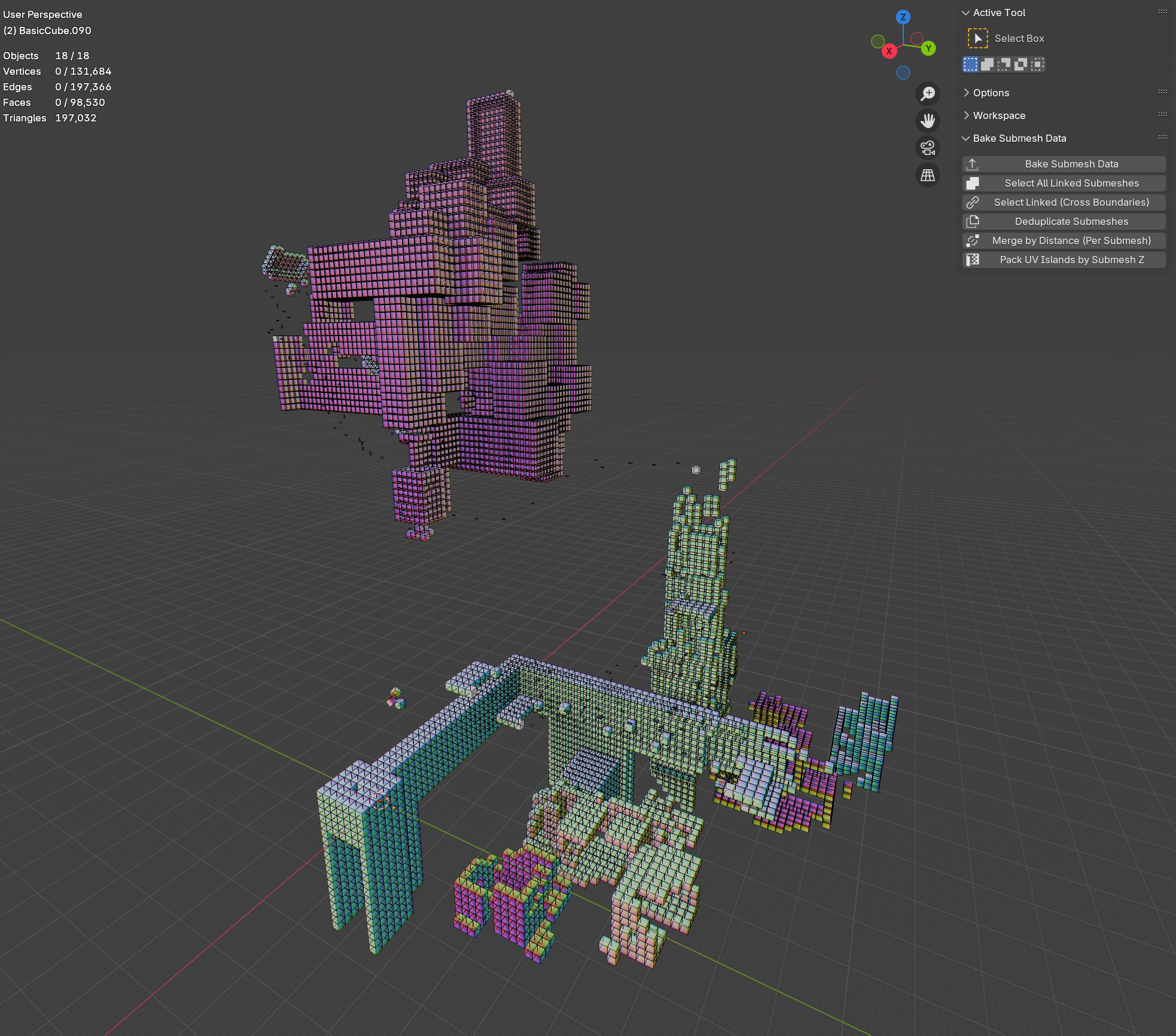 Blender overview.