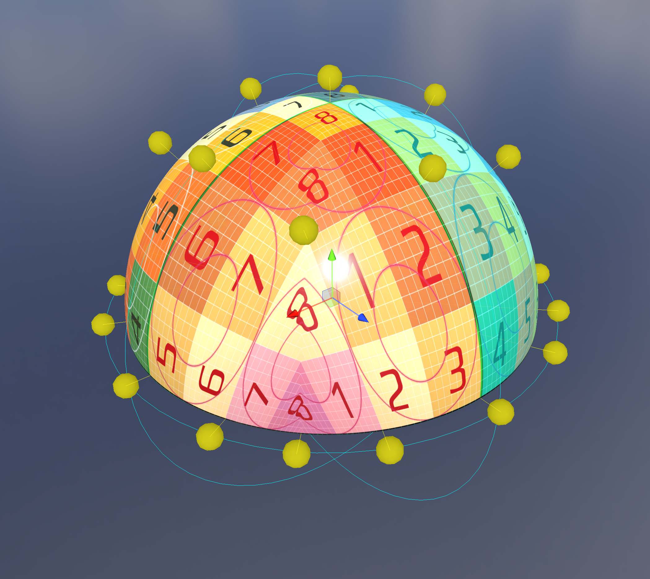 Camera lattice points.